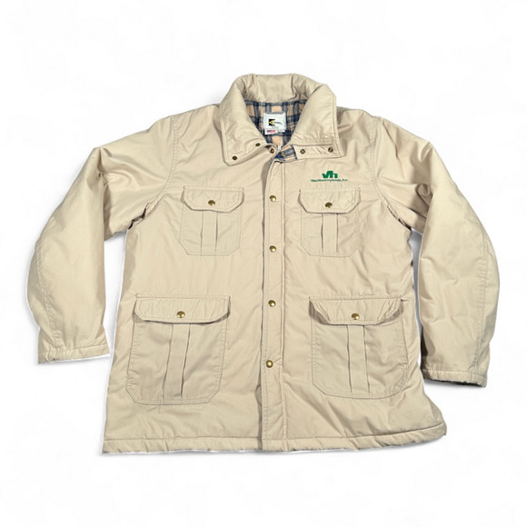 Vintage K Brand Jacket Adult EXTRA LARGE Brown Barn Coat Utility Workwear 90s - Picture 1 of 11